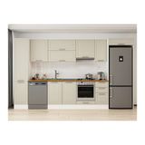 Alvinka 375X222 Cm Klasik Mebran Mutfak Dolabı, Mbb E90B45S40 1 Mebran Kumtaşı Mdf