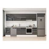 Alvinka 375X222 Cm Mutfak Dolabı, Mb E80S50S45 1 Antrasit Mdf