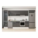 Alvinka 375X222 Cm Mutfak Dolabı, Mbb E80B50S45 1 Antrasit Suntalam