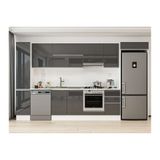 Alvinka 375X222 Cm Mutfak Dolabı, Mbb E90B40S45 1 Antrasit Suntalam