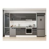 Alvinka 375X222 Cm Mutfak Dolabı, Mbb E90B45S40 1 Antrasit Suntalam