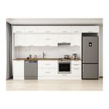 Alvinka 375X240 Cm Klasik Mebran Mutfak Dolabı, Mb E80S50S45 1 Mebran Beyaz Mdf