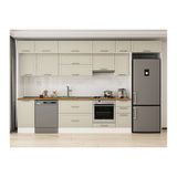 Alvinka 375X240 Cm Klasik Mebran Mutfak Dolabı, Mb E90S45S40 1 Mebran Kumtaşı Suntalam