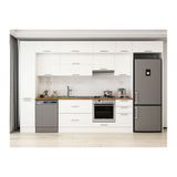 Alvinka 375X240 Cm Klasik Mebran Mutfak Dolabı, Mbb E90B40S45 1 Mebran Beyaz Suntalam