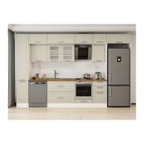 Alvinka 375X240 Cm Klasik Mebran Mutfak Dolabı, Mbb E90B40S45 3 Mebran Kumtaşı Mdf