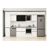 Alvinka 375X240 Cm Mutfak Dolabı, Mbb E80B45S50 3 Beyaz Mdf