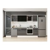 Alvinka 375X240 Cm Mutfak Dolabı, Mbb E80B50S45 3 Antrasit Mdf