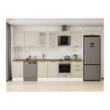 Alvinka 380X222 Cm Klasik Mebran Mutfak Dolabı, Mb E80S50S50 3 Mebran Kumtaşı Mdf