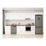 Alvinka 380X222 Cm Klasik Mebran Mutfak Dolabı, Mb E80S60S40 1 Mebran Beyaz Suntalam