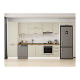 Alvinka 380X222 Cm Klasik Mebran Mutfak Dolabı, Mbb E80B60S40 1 Mebran Kumtaşı Mdf