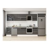 Alvinka 380X222 Cm Mutfak Dolabı, Mb E80S50S50 2 Antrasit Suntalam