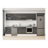 Alvinka 380X222 Cm Mutfak Dolabı, Mb E80S60S40 1 Antrasit Suntalam