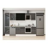 Alvinka 380X222 Cm Mutfak Dolabı, Mbb E90B45S45 3 Antrasit Suntalam
