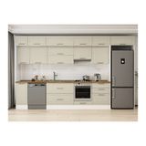 Alvinka 380X240 Cm Klasik Mebran Mutfak Dolabı, Mb E80S40S60 1 Mebran Kumtaşı Suntalam