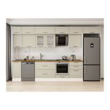 Alvinka 380X240 Cm Klasik Mebran Mutfak Dolabı, Mb E80S40S60 3 Mebran Kumtaşı Mdf