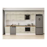 Alvinka 380X240 Cm Klasik Mebran Mutfak Dolabı, Mb E80S50S50 2 Mebran Kumtaşı Mdf