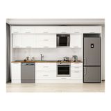 Alvinka 380X240 Cm Klasik Mebran Mutfak Dolabı, Mb E90S40S50 2 Mebran Beyaz Mdf