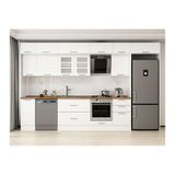 Alvinka 380X240 Cm Klasik Mebran Mutfak Dolabı, Mb E90S40S50 3 Mebran Beyaz Mdf