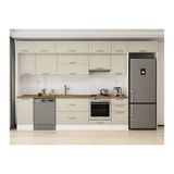 Alvinka 380X240 Cm Klasik Mebran Mutfak Dolabı, Mb E90S45S45 1 Mebran Kumtaşı Mdf