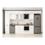 Alvinka 380X240 Cm Klasik Mebran Mutfak Dolabı, Mbb E90B45S45 3 Mebran Beyaz Mdf