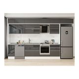 Alvinka 380X240 Cm Mutfak Dolabı, Mb E80S40S60 2 Antrasit Mdf