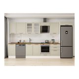 Alvinka 385X222 Cm Klasik Mebran Mutfak Dolabı, Mb E80S45S60 3 Mebran Kumtaşı Mdf
