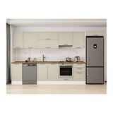 Alvinka 385X222 Cm Klasik Mebran Mutfak Dolabı, Mb E90S45S50 1 Mebran Kumtaşı Mdf