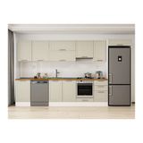 Alvinka 385X222 Cm Klasik Mebran Mutfak Dolabı, Mb E90S50S45 1 Mebran Kumtaşı Mdf
