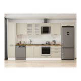 Alvinka 385X222 Cm Klasik Mebran Mutfak Dolabı, Mbb E80B45S60 3 Mebran Kumtaşı Mdf
