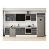 Alvinka 385X222 Cm Mutfak Dolabı, Mb E90S45S50 3 Antrasit Mdf
