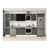 Alvinka 385X222 Cm Mutfak Dolabı, Mbb E90B45S50 3 Antrasit Suntalam
