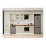 Alvinka 385X240 Cm Klasik Mebran Mutfak Dolabı, Mbb E80B60S45 3 Mebran Kumtaşı Suntalam