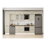 Alvinka 385X240 Cm Klasik Mebran Mutfak Dolabı, Mbb E90B45S50 3 Mebran Kumtaşı Mdf