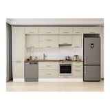 Alvinka 385X240 Cm Klasik Mebran Mutfak Dolabı, Mbb E90B50S45 1 Mebran Kumtaşı Mdf