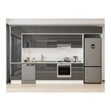 Alvinka 385X240 Cm Mutfak Dolabı, Mbb E90B45S50 1 Antrasit Mdf