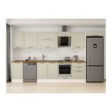 Alvinka 390X222 Cm Klasik Mebran Mutfak Dolabı, Mb E80S50S60 2 Mebran Kumtaşı Suntalam
