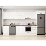 Alvinka 390X222 cm Klasik Mebran Mutfak Dolabı MB-E80S60S50-1 Beyaz - Mdf