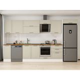 Alvinka 390X222 cm Klasik Mebran Mutfak Dolabı MB-E90S40S60-2 Kumtaşı - Suntalam - Kum Beji