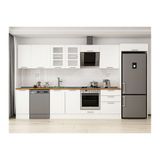 Alvinka 390X222 Cm Klasik Mebran Mutfak Dolabı, Mb E90S40S60 3 Mebran Beyaz Suntalam
