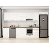 Alvinka 390X222 cm Klasik Mebran Mutfak Dolabı MB-E90S50S50-1 Beyaz - Suntalam