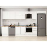 Alvinka 390X222 cm Klasik Mebran Mutfak Dolabı MB-E90S60S40-2 Beyaz - Suntalam