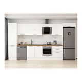 Alvinka 390X222 Cm Klasik Mebran Mutfak Dolabı, Mbb E80B50S60 2 Mebran Beyaz Suntalam