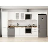 Alvinka 390X222 cm Klasik Mebran Mutfak Dolabı MBB-E90B50S50-3 Beyaz - Suntalam