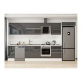 Alvinka 390X222 Cm Mutfak Dolabı, Mb E90S40S60 2 Antrasit Mdf
