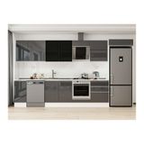 Alvinka 390X222 Cm Mutfak Dolabı, Mb E90S40S60 3 Antrasit Mdf