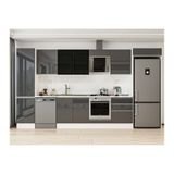 Alvinka 390X222 Cm Mutfak Dolabı, Mbb E80B50S60 3 Antrasit Suntalam