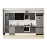 Alvinka 390X222 Cm Mutfak Dolabı, Mbb E90B40S60 3 Antrasit Suntalam