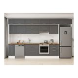 Alvinka 390X240 Cm Klasik Mebran Mutfak Dolabı, Mb E90S40S60 1 Mebran Antrasit Suntalam