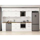 Alvinka 390X240 cm Klasik Mebran Mutfak Dolabı MB-E90S40S60-2 Beyaz - Mdf