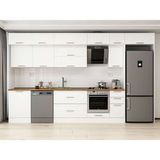 Alvinka 390X240 cm Klasik Mebran Mutfak Dolabı MB-E90S60S40-2 Beyaz - Mdf